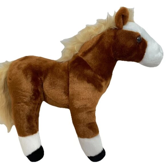 NEW Wild Republic Cuddlekins 12" Brown Equestrian Horse Plush Toy Stuffed Animal - Picture 3 of 5